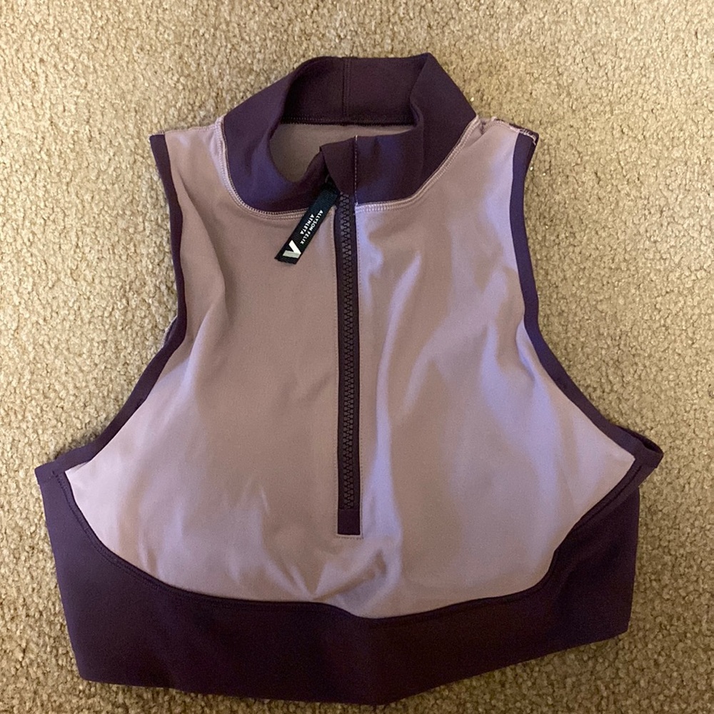 Purple sports bra